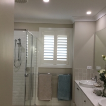 Plantation Shutters - Bathroom - Paul